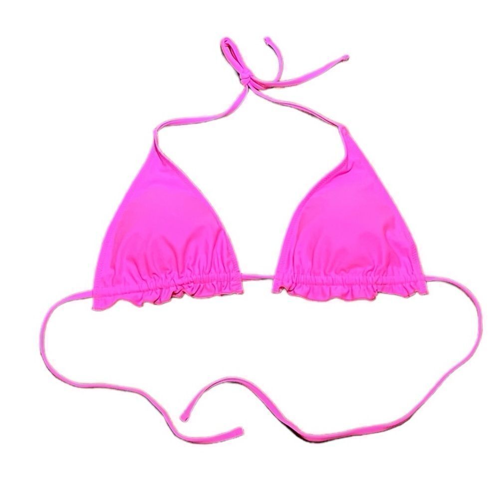 NWT Blooming Jelly Women’s Pink Triangle‎ Slide Bikini Top, Size L, NWT